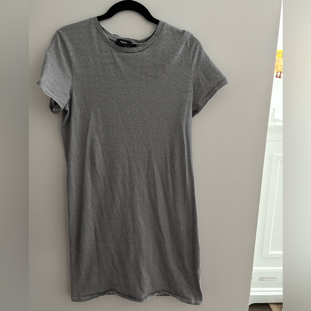 Theory striped tshirt dress